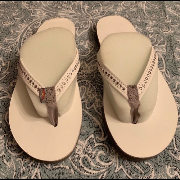 swarovski crystal rainbow sandals